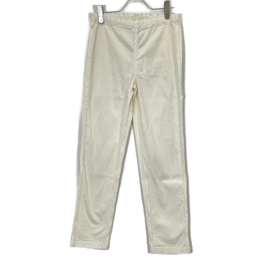 Me MI34-FF412-02 White Cotton Washed Pants Bottoms Not Written whiteUsed