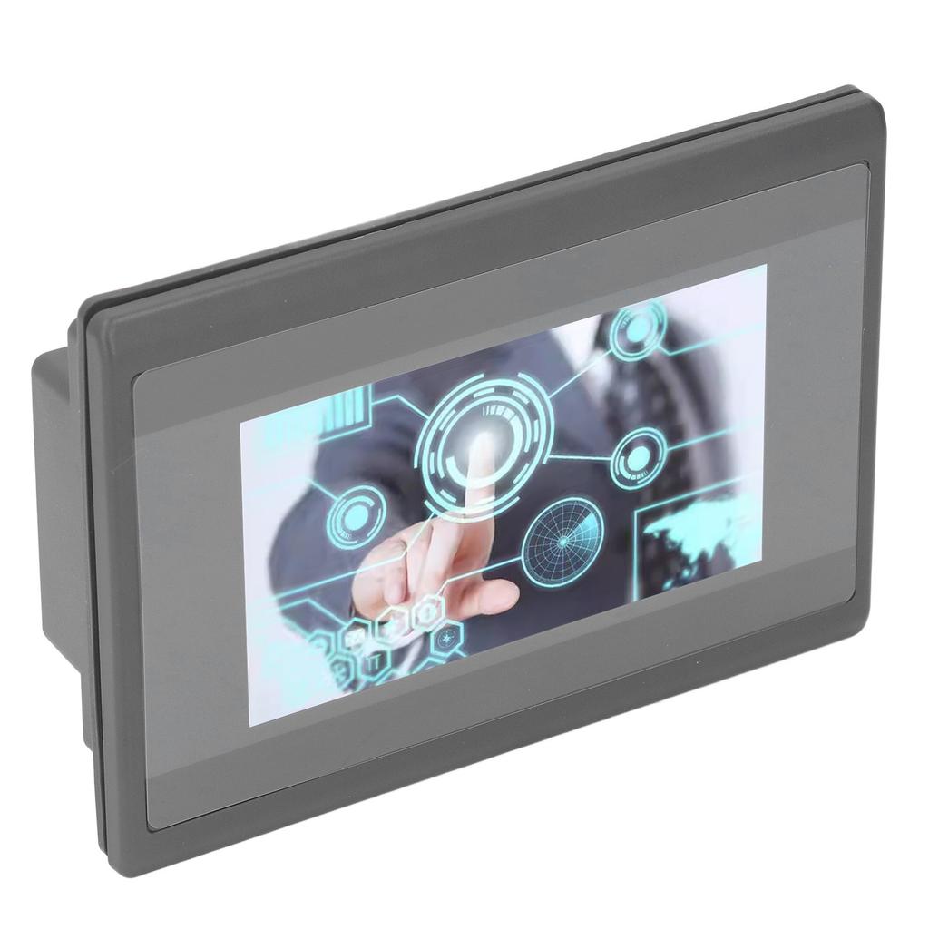 4.3in HMI PLC Touch Screen Transistor Output Switch Counts 12 in 8 Out for FX3U 20 40 48MRT DC24V