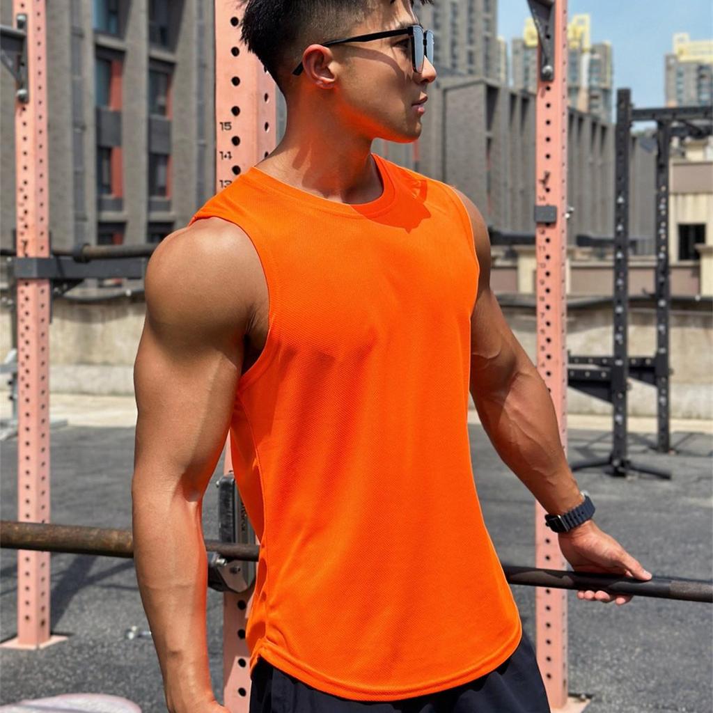 Débardeurs de Musculation à Séchage Rapide Homme Été Décontracté Sans Manches Homme Salle de Sport Fitness Débardeur Stringer Vêtements d'Entraînement KTB
