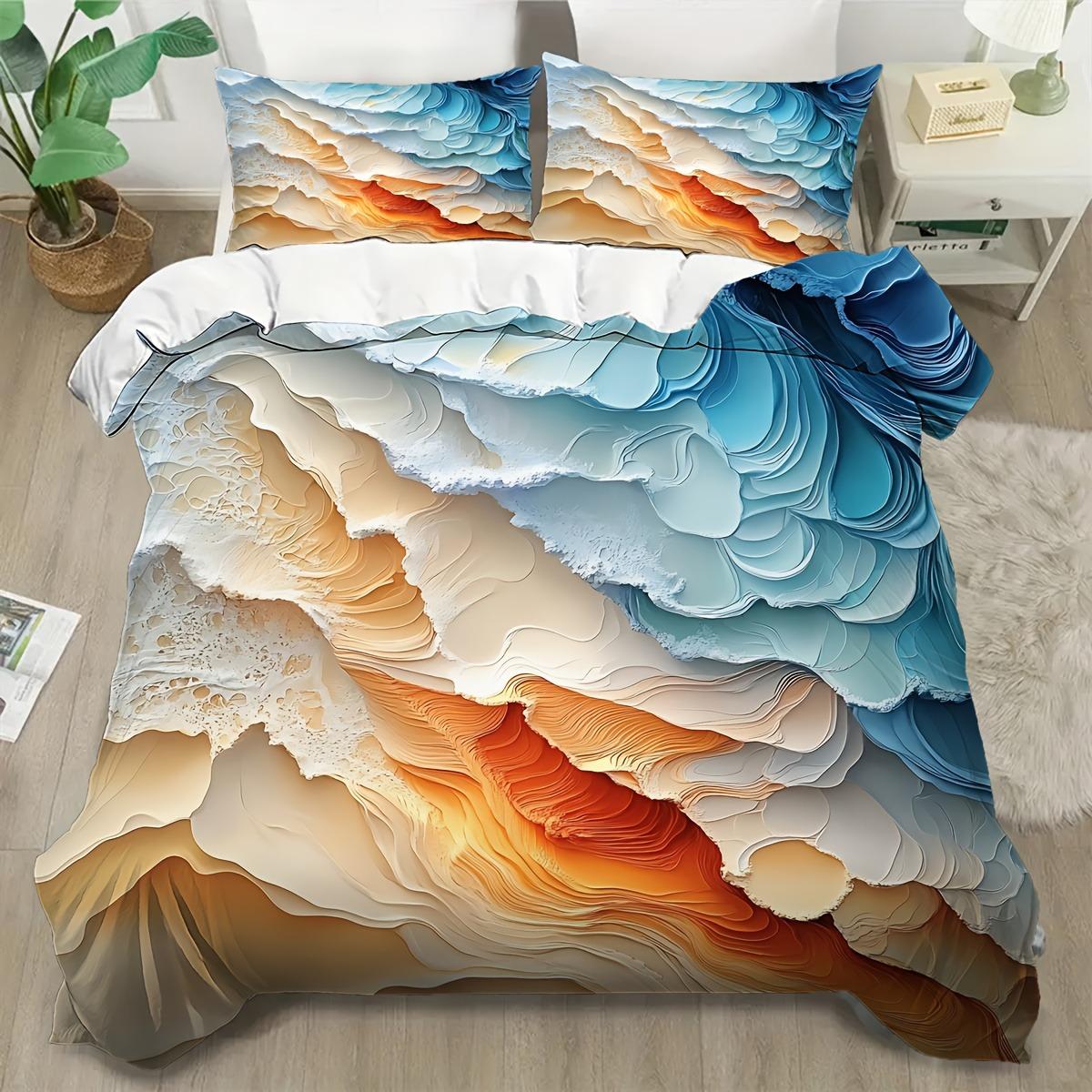 

Abstract Color Blocks Duvet Cover Set 3D Printed Bedding Set Soft Single Double Size Bed Set Home Decorations Fashion Gift Eu Single 135x200cm