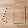 Handmade DIY Transparent Blank Arched Semi-circular Acrylic Wedding Table Sign DIY Party Birthday Party Seat Sign with Base 5pcs
