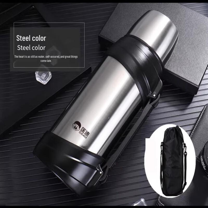 DKADI 2L Stainless Steel Insulated Travel Flask