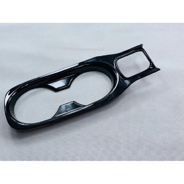 Water Cup Holder Frame Cover Trim For - Toyota Corolla Cross ABS Black