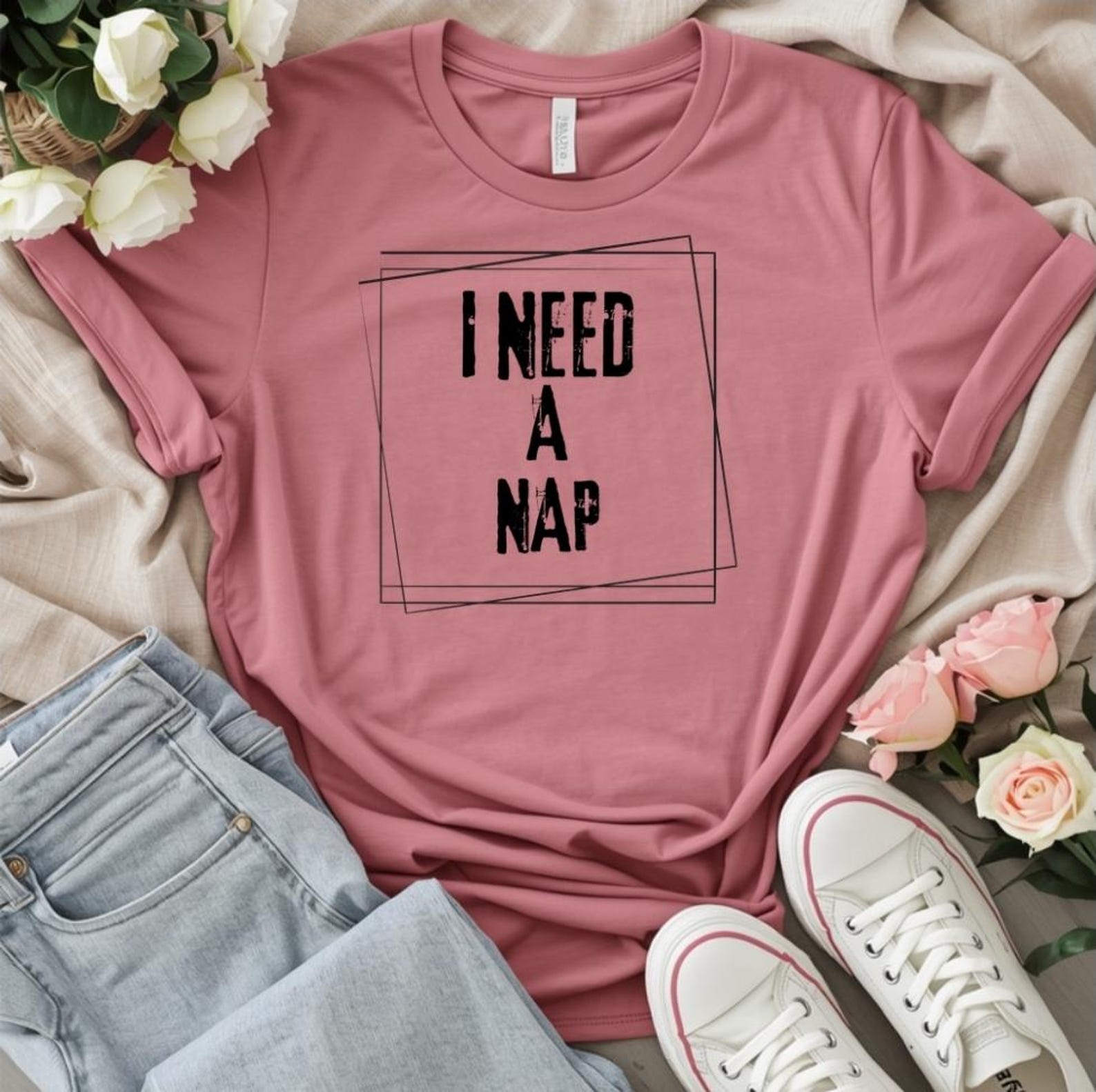 I Need A Nap Distressed Shirt, Funny Tired Shirt, Sleep Humor T-Shirt, Funny Graphic Tee, Lazy Day Shirt, Cute Funny Shirt 2XL