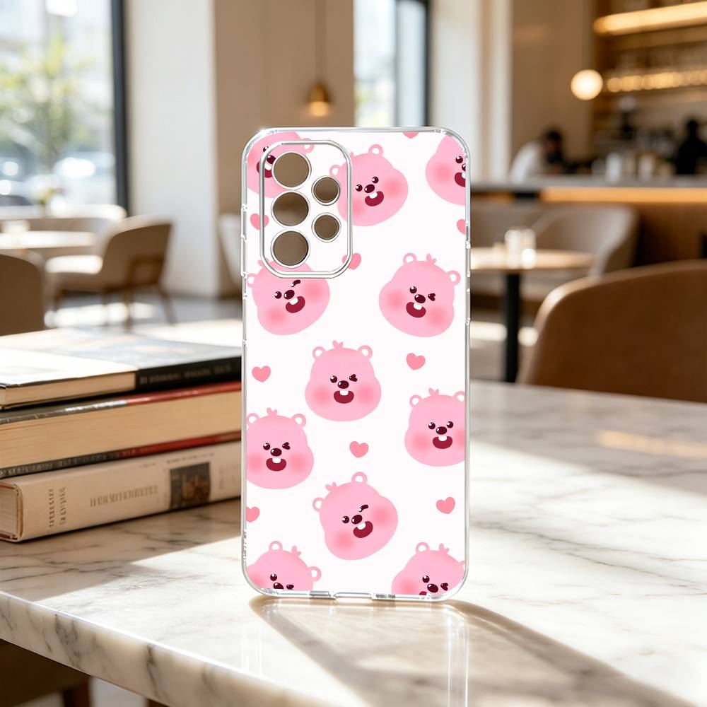 FOR PC-Cute L-Loopys Gift Phone Case For Samsung S25,S24,S21,S22,S23,S30,Ultra,S20,Plus,Fe Transparent Cover