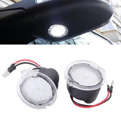 2Pcs Car LED Side Mirror Puddle Light Lamp for Ford Fusion Flex Mondeo