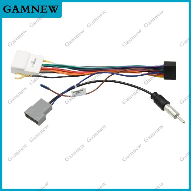 Gamnew 16Pin Car stereo Wire Harness For Nissan low configuration vehicle cables