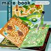Puzzle Maze Book For Focus Training Paper Toy Logic Brain Games For Kids And Adults