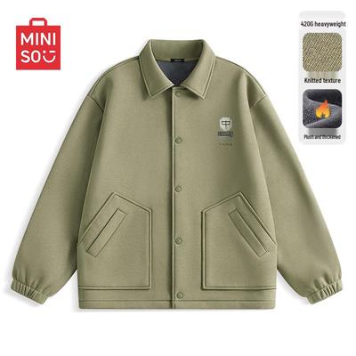 Men's Chinese Style Plush Lined Casual Jacket