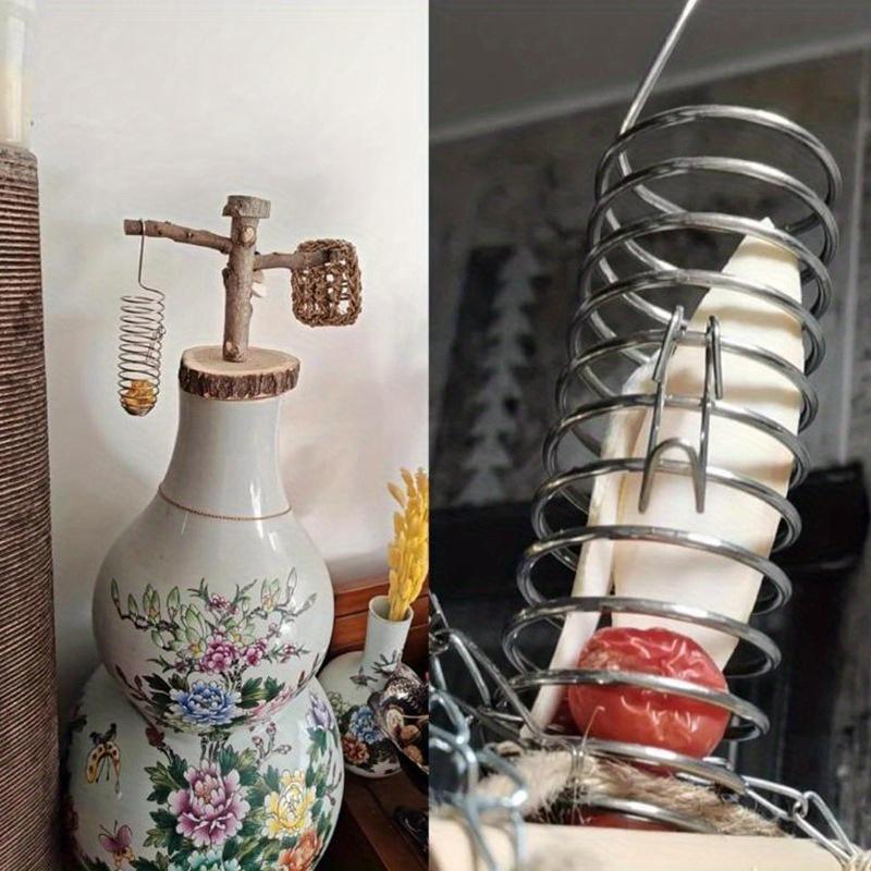 1PC Parrot Feeder Rudina Chicken Vegetable Rack Bird Trough Fruit Fork Feeder Pet Food Rack