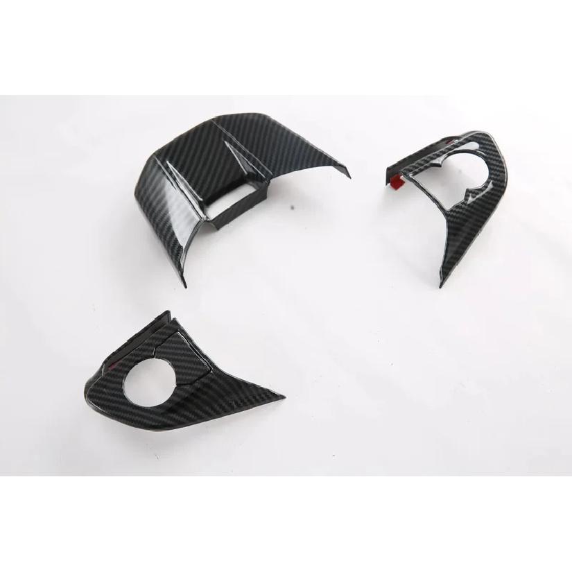 For Toyota VELOZ   2024 25 ABS Carbon Fiber Steering Wheel Button Cover Trims Decoration Sticker Car Styling Accessories