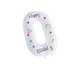 32 Inch White Digital Aluminum Film Balloon Children's Birthday Party Arrangement Photo Props Sticker Balloon