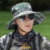 Herren Sommer Camouflage Anti-UV Hut mit breiter Krempe zum Angeln