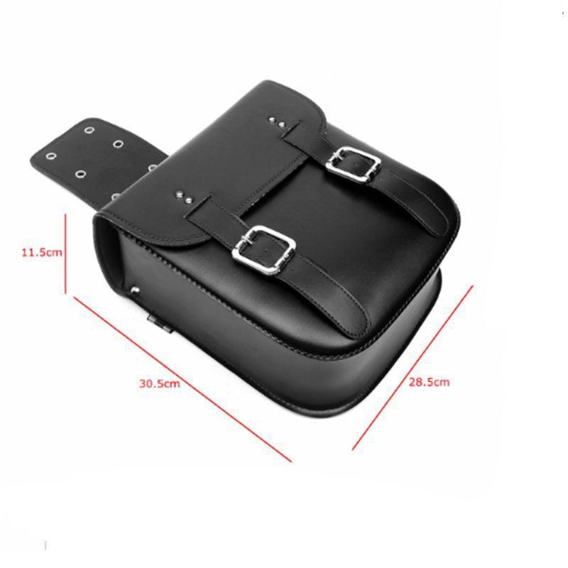 Waterproof Pu Leather Motorcycle Saddlebag Side Pannier Luggage Storage Universal Tool Bags For Honda Suzuki Kawasaki Yamaha
