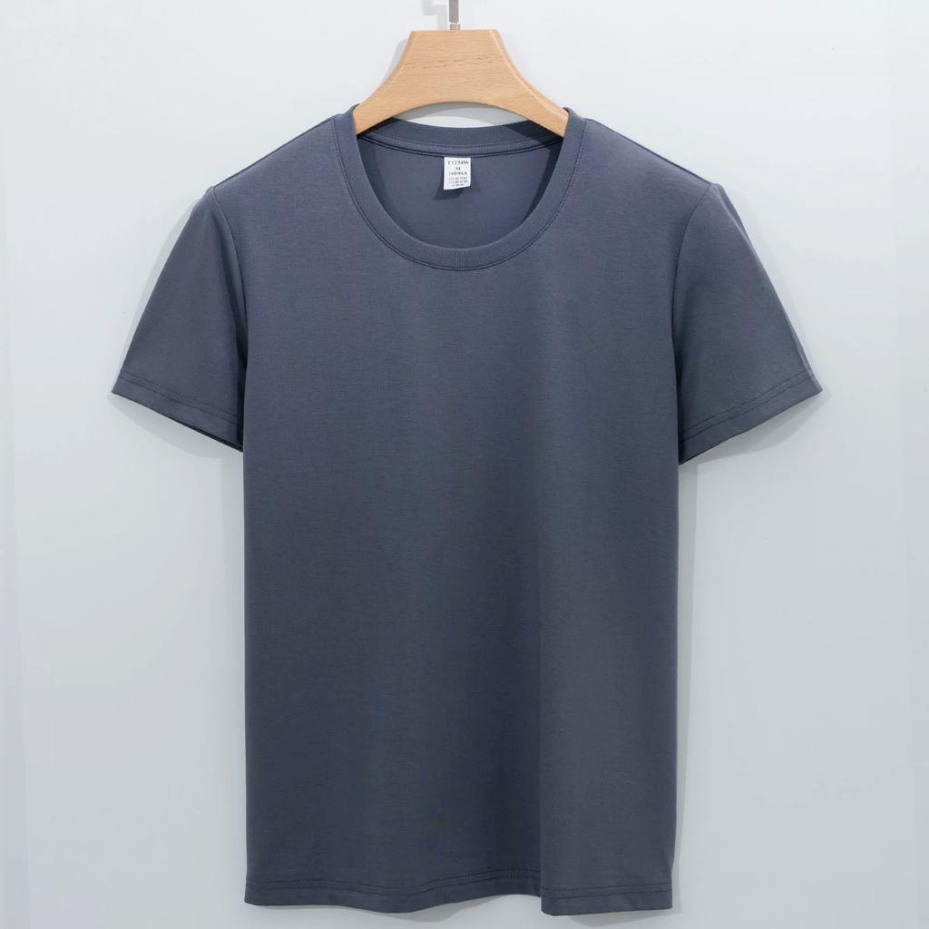 T-shirt for Women's Summer Short-sleeved Round Neck Solid Color 220g Modal Pullover Women's T-shirt