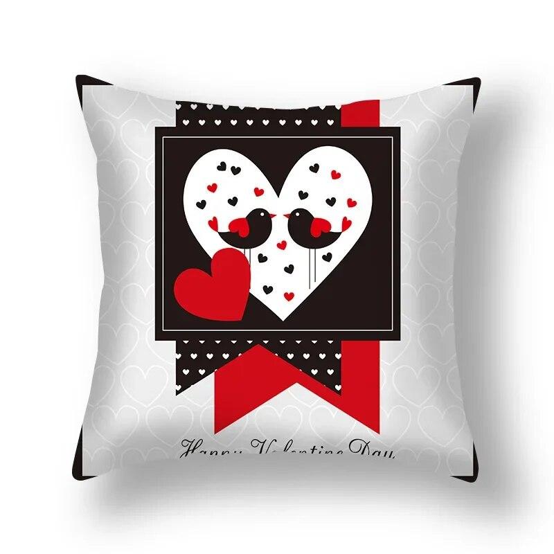 Love Sweet Cartoon Pillowcase Wedding Party Birthday Festival Decoration Sofa Office Seat Car Cushion Cover Home