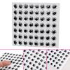 100PCS Fish Eyes 3D Holographic Simulation Fly Fishing Minnow Artificial Fish Eye for Fishing Fly DIY Lures Jig Baits Crankbaits