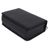 Marker Organizer Case 80 Slots Large Capacity Storage Bag Canvas Zippered Pouch with Carrying