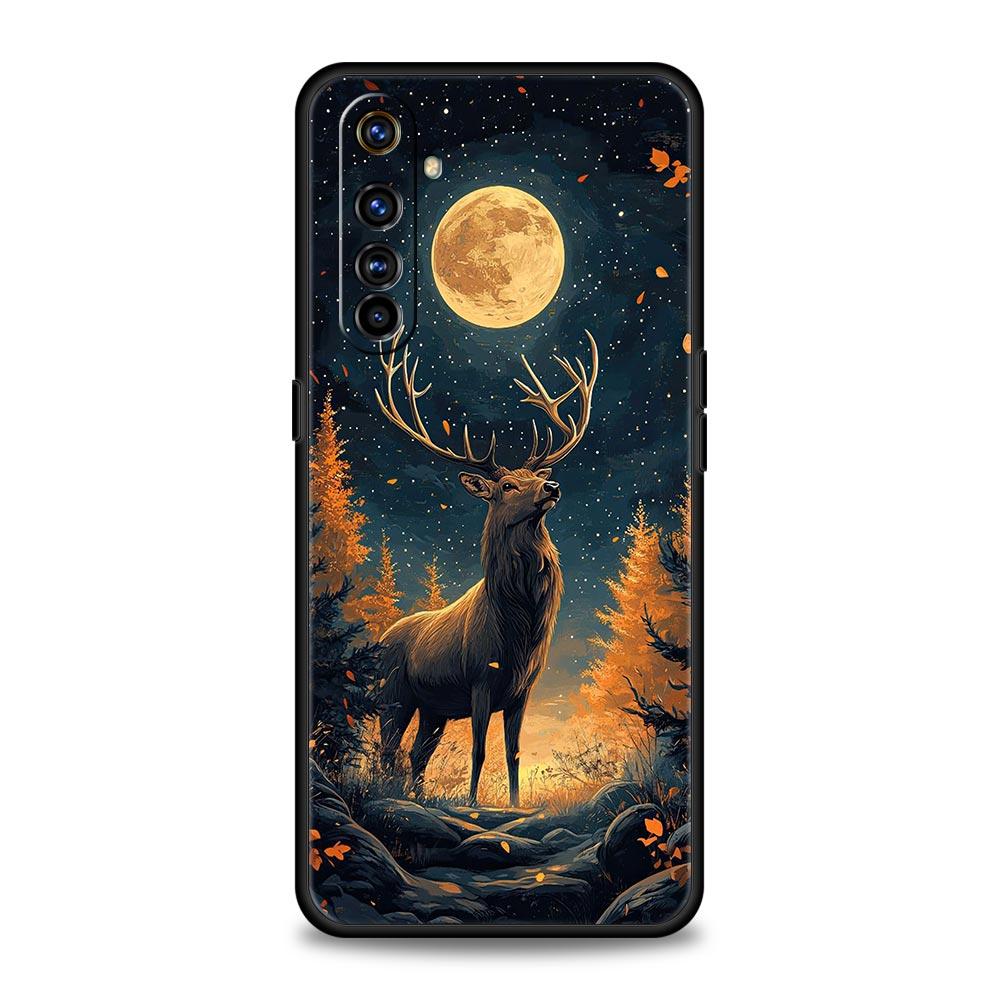Deer Lichee Pattern Soft TPU For Realme 13 12 11 10 9 Pro Plus GT3 GT2 C21 C25 C35 C53 C55 C67 Pro 5G Phone Case Cover Funda Bag
