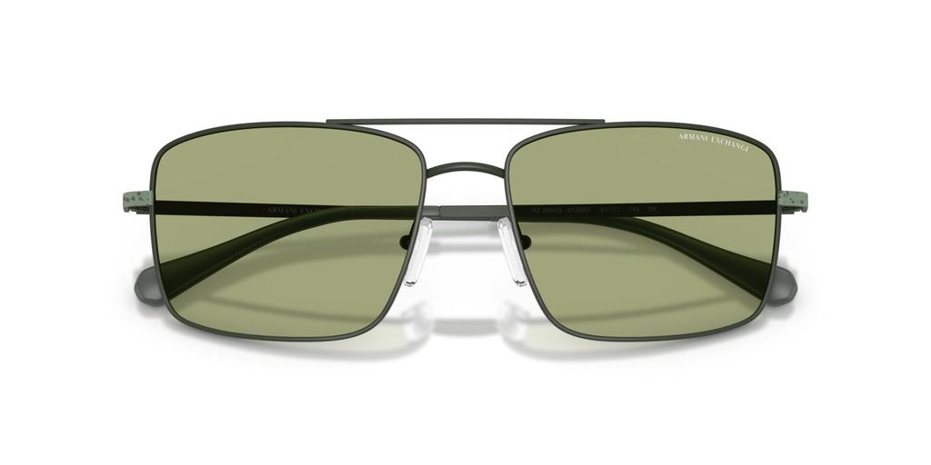 Oakley Sunglasses Frame Color Matte Dark Lens 57mm Men's 0AX2054S, (Front) Green, Color Green,