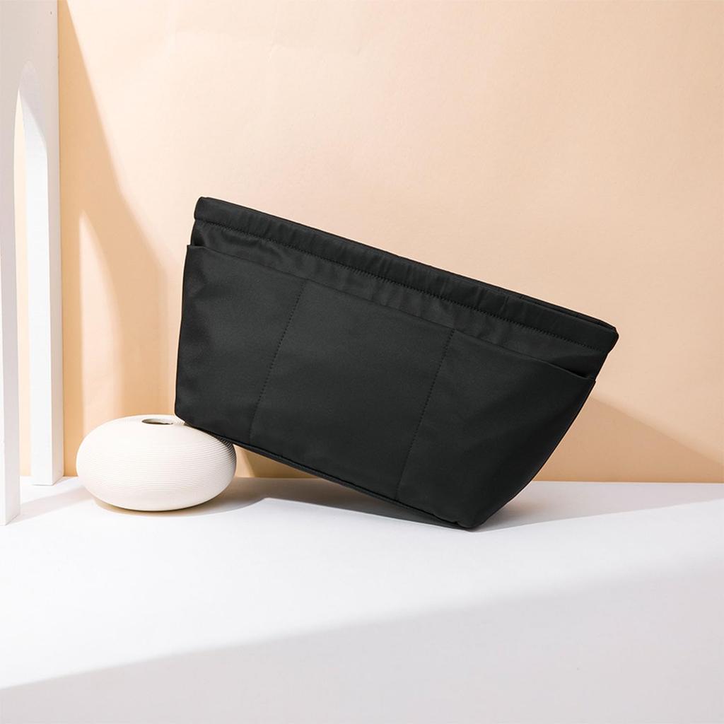 YONBEN Handbag Organizer Insert Bag, Tote Shaper Bag - Large Purse Organizer Insert - Lightweight & Durable - Nylon Inner Bag (Large, Black)