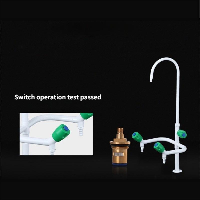 Higher Teaching Embedded Water Faucet Laboratory Copper Spray Plastic Faucet Universal Education Triple Faucet