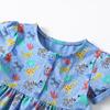 Girls Dress Summer New Style Casual Round Neck Short-sleeved Little Girl Dress for Middle and Small Children
