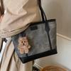 Trendy Fashion Texture Large Capacity Autumn 2025 Pendant Frosted Commuter Vintage Underarm Shoulder Tote Bag Women