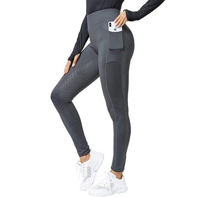 Damen High Waist Reithosen mit Silikon-Grip