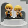 10Pcs/Set Q Ver. Demon Slayer Warror Figures Tanjirou Zenitsu Nezuko Inosuke Fighting Model Doll Toys PVC Figurines Kids Gifts