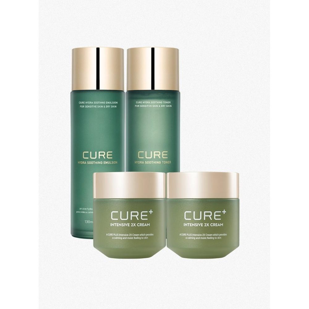 

Kim Jeong Moon Aloe [BEST] Hydra Skincare 2-pc + Cure 2X Cream 2-pc Set