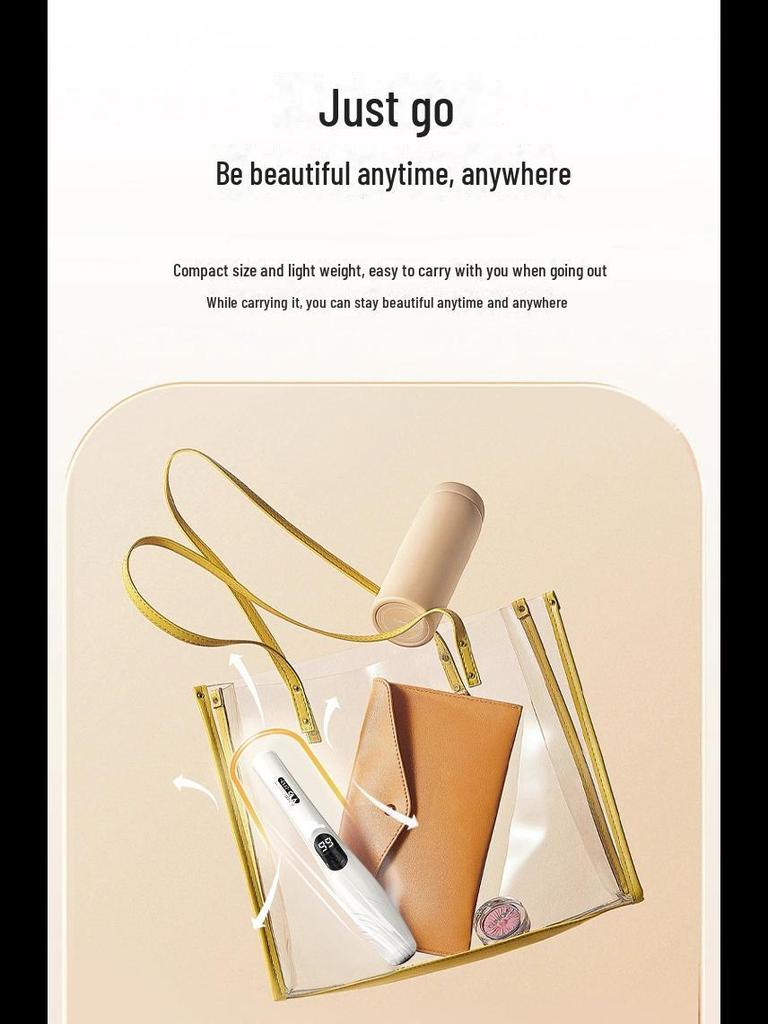 2024 Wireless Anti-Scalding Type-C Hair Straightener with Negative Ions