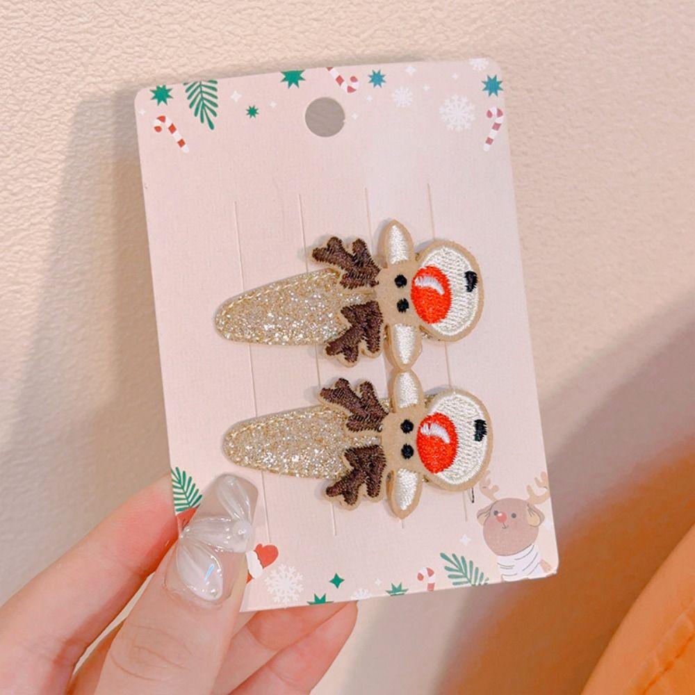 

Han Clothes Accessories Christmas Hair Clip Christmas tree Deer Horn HeadWear Perform M