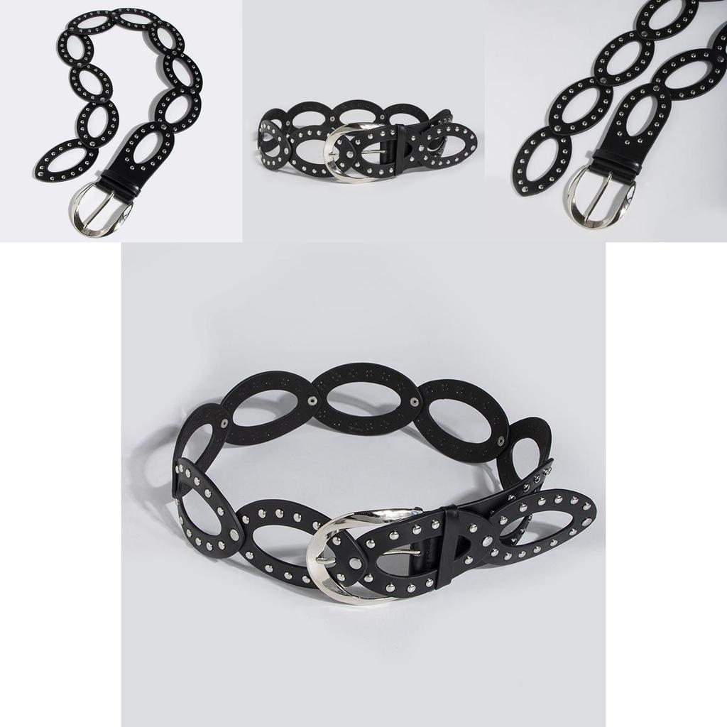 Vintage Art Style Wide Waist Belt With Irregular Design For Casual Wear