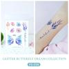 Rikalong Waterproof Glitter Butterfly Tattoo Stickers for Music Festival & Children's Face Makeup