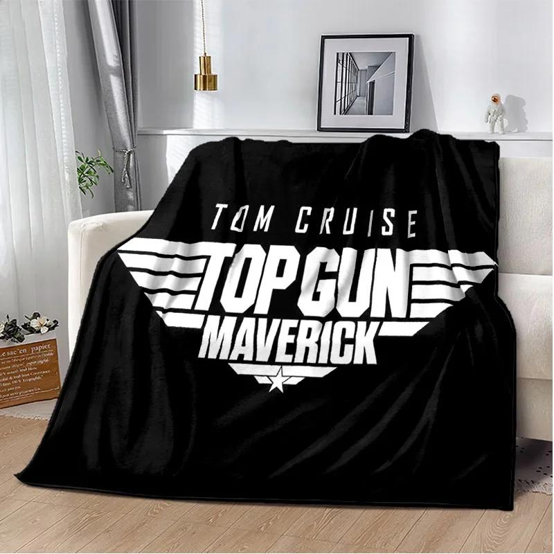 Top Gun Classic Movie Sign 3D Blanket,Soft Throw Blanket for Home Bedroom Bed Sofa Picnic Travel Office Rest Cover Blanket Kids