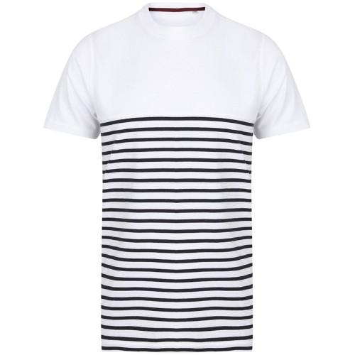Front Row Adults Unisex Breton Striped T-Shirt