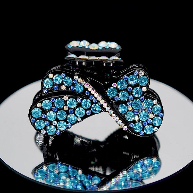 

1Pc Hair Clips Fashion Crystal Hair Accessories Ladie s Women Acrylic Rhinestone Hair Claw Hairpin