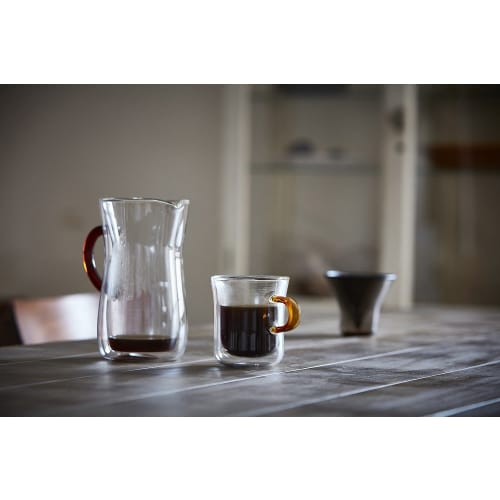 Bonmac Double-Wall Coffee Carafe Set, 700ml, Carafe: 9.9cm Diameter X 17.5cm Height, Filter: 9.8cm Diameter X 7.9cm Height, Holder: 9.5cm Diameter X 8