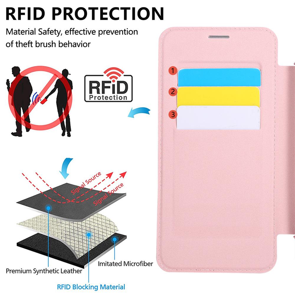Rotating Stand Magnetic Phone Case for Samsung S26 S25 S24 S23 Ultra S22 Plus Leather Slot Card Wallet Magsafe Transparent Cover