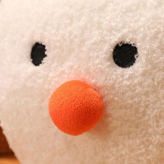 Christmas Plush Doll Cute Cartoon Snowball Doll Plushie Christmas Plush Pillow Ornament Soft Stuffed Doll Toy Pillow Home Party