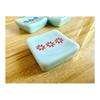 Speed Mao Cute Simple Floral Japanese Style Ceramic Chopstick Rests Cutlery Set of 6, Pottery, Red, Blue, Green