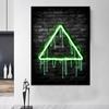 Neon Effect Gaming Gamer Poster Canvas Painting Games Wall Picture For Kid Room Playroom Home Decoration Kid's Gift