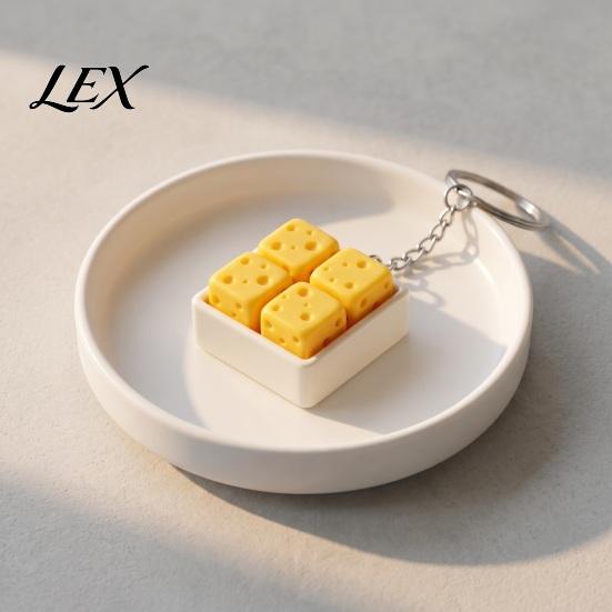 Anxiety Relief Sensory Toys 3D Printed Cheese Clicker Toy, Portable Cube Fidget PLA Toy Gadget for Adults and Kids