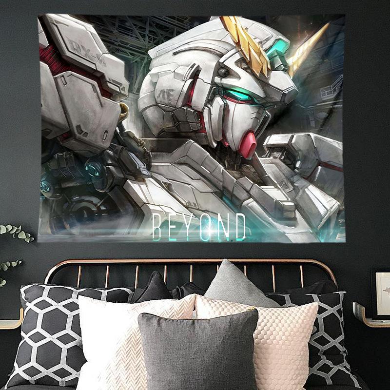 Mobile Suit Gundam Hanging Cloth Anime Background Cloth Bedroom Dormitory Decoration Cloth Wall Cloth Hanging Blanket