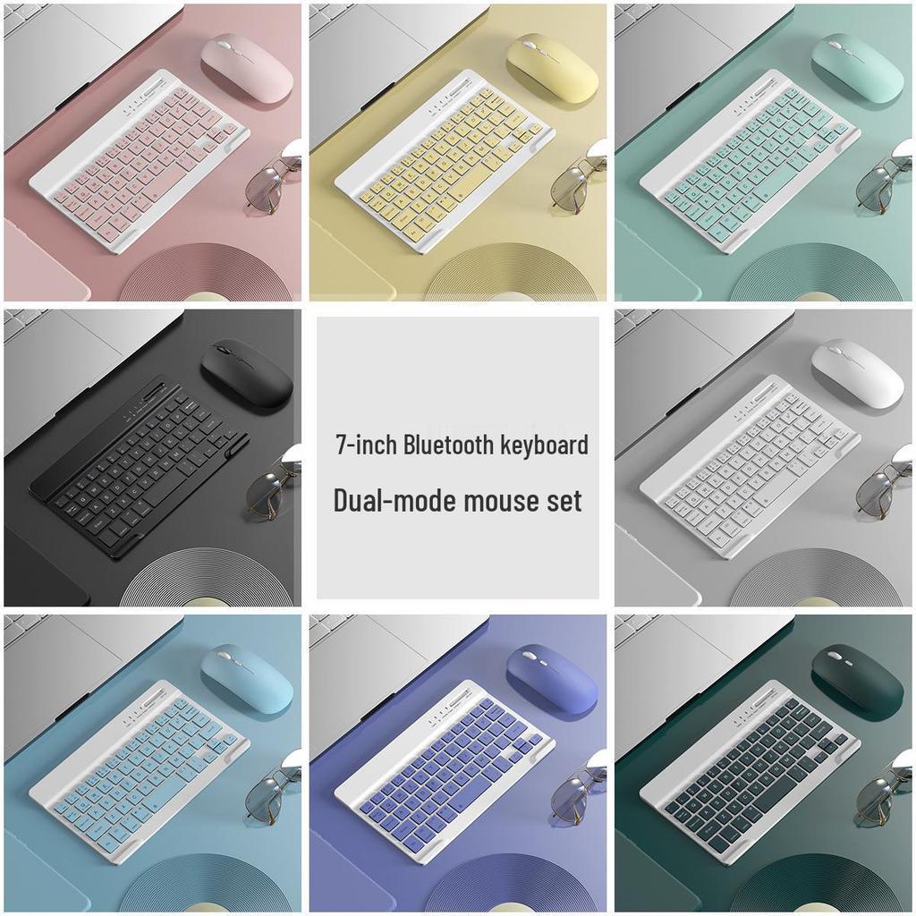 Universal Wireless Bluetooth Keyboard & Mouse Set for iPad, Phone, Tablet, and Laptop with Charging Feature