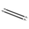 2pcs Adjustable Front Bumper Lip Splitter Strut Rod Tie Support Bar Stainless Steel