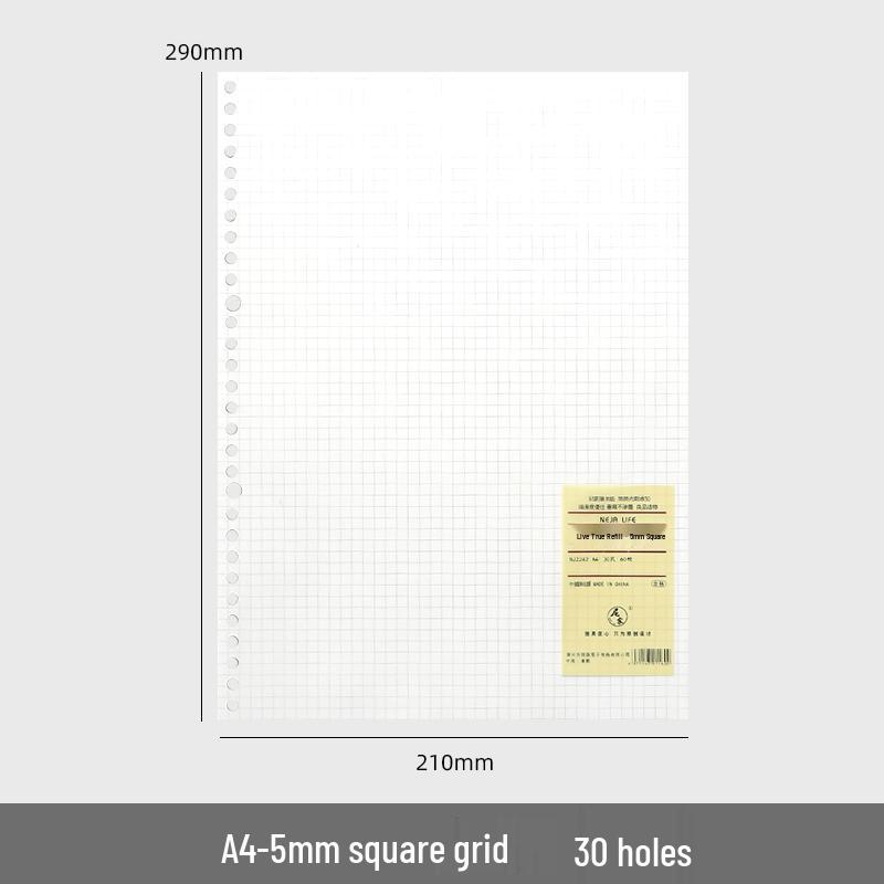 B5 Loose-Leaf Binder with DIY Plastic Coil Cover, Detachable A5/A4 Homemade Refillable Notebook