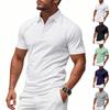 Men's Summer Leisure Culture Breathable Short Sleeved Shirt Top