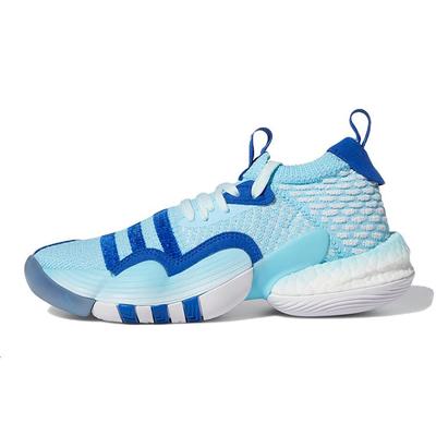 Trae Young 2.0 Stoff J Frozone Mid Basketballschuhe Kinder Sneaker Blau H06488